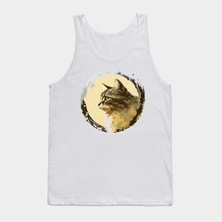 Discover Our Collection of Handcrafted Cat-Inspired Artwork Tank Top